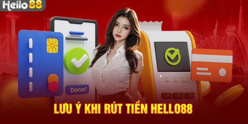 Vài điều cần chú ý khi tham gia rút tiền Hello88